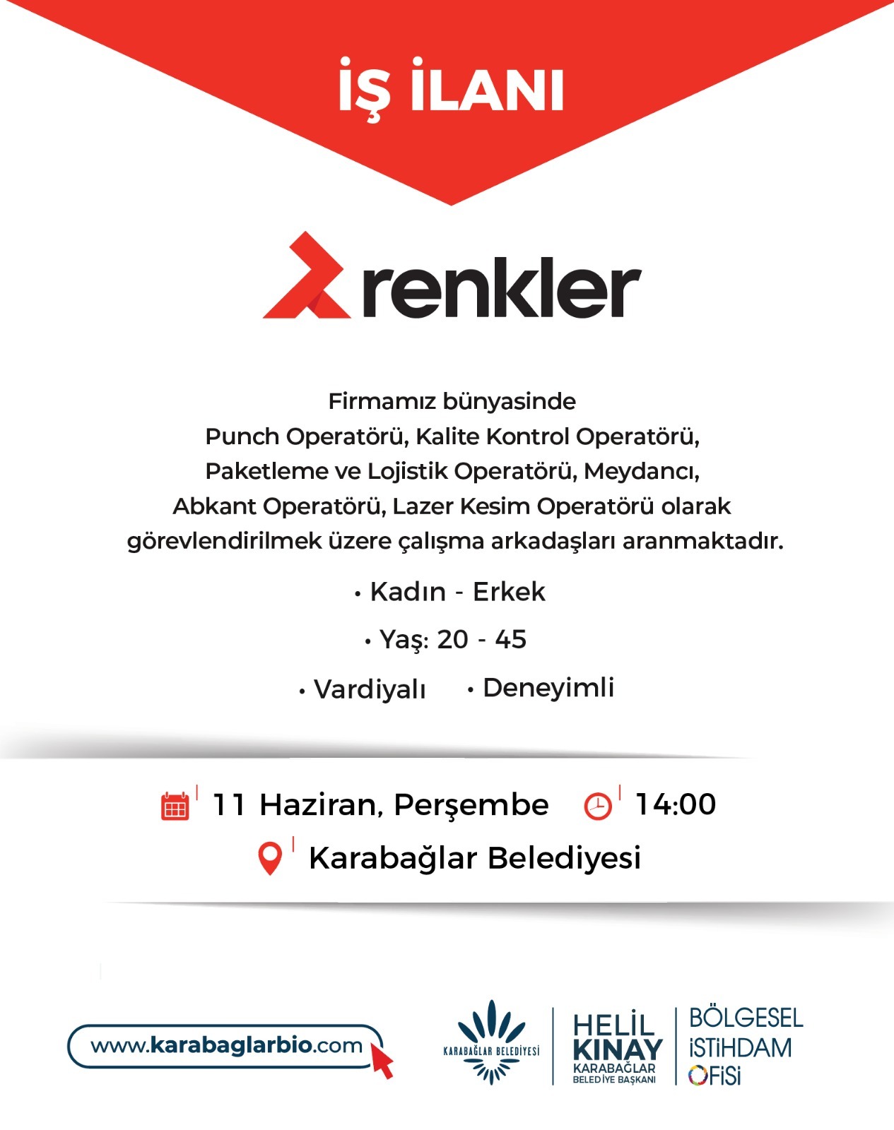 RENKLER MAKİNA - 11 HAZİRAN 14:00 TOPLU İŞ GÖRÜŞMESİ