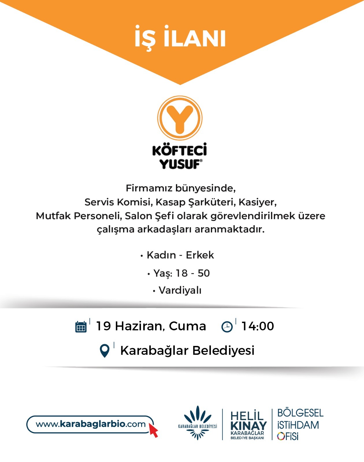 KÖFTECİ YUSUF - 19 HAZİRAN 14:00 TOPLU İŞ GÖRÜŞMESİ 