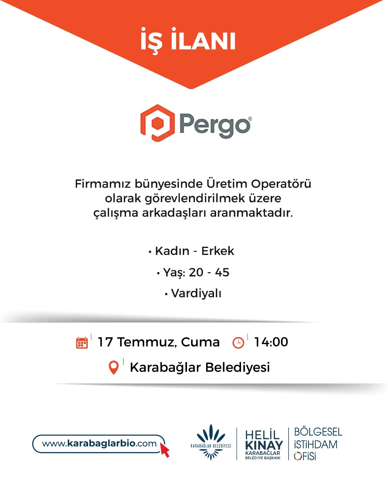 PERGO FİRMASI 17 TEMMUZ SAAT 14:00 TOPLU İŞ GÖRÜŞMESİ 